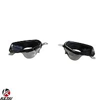 Насадки на глушители на BMW 7-серия (G11/G12) 2015-19 дизайн 740 M-Tech (Черный)