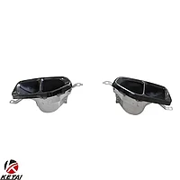 Насадки на глушители на BMW 7-серия (G11/G12) 2015-19 дизайн 760 M-Tech (Черный)