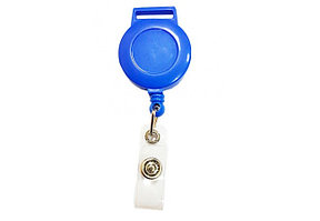 Держатель-рулетка для бейджей Office, синий