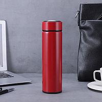 Термос с датчиком температуры красный