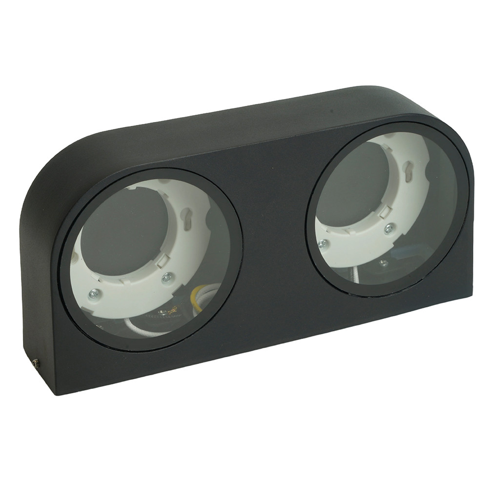 Светильник садово-парковый Feron DH1203, на стену, GX53 230V, черный, фото 1