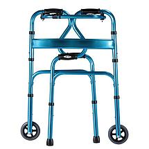 Ходунки для пожилых и инвалидов двухуровневые на колесиках, фото 2