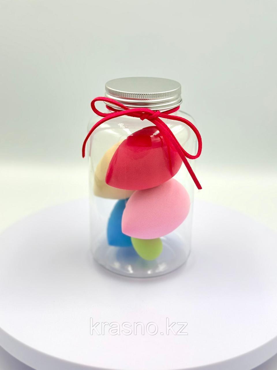 Спонжи для макияжа в банке 5шт