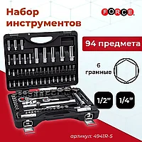 Набор инструментов ""FORCE"" 94 предмета с 6-гранными головками 1/4 1/2 (4941R-5)