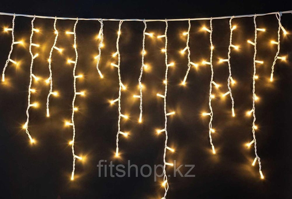 Уличная водонепроницаемая гирлянда "бахрома" прозрачный  провод  - 3 х 30, 50,80 см, фото 1