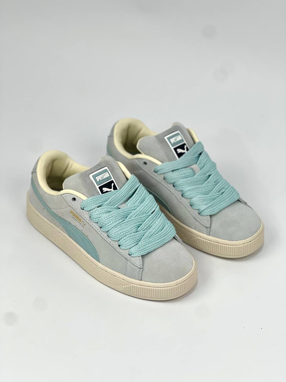 Кроссовки PUMA SUEDE XL Light Grey Люкс Качество, фото 1