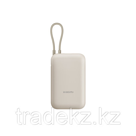 Портативный внешний аккумулятор Xiaomi Power Bank 10000mAh (Integrated Cable) Tan GL, фото 1