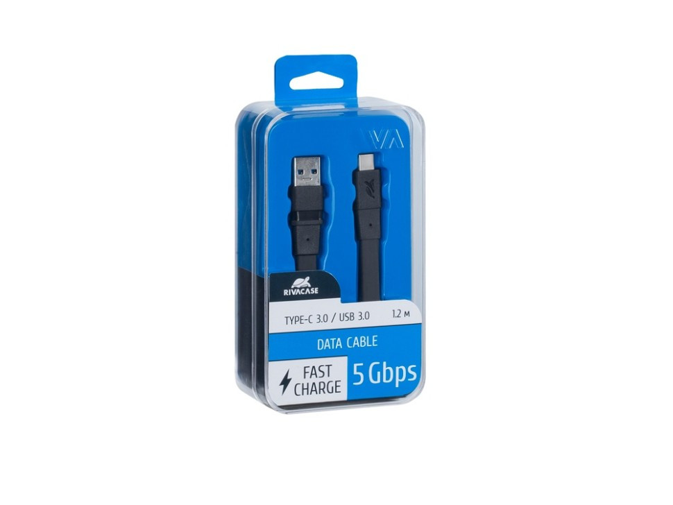 Кабель USB Type C 3.0 - Type A 1.2м BK12, черный