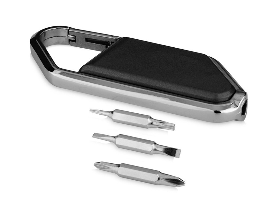 Набор отверток с карабином Re-pear, черный/серебристый, фото 1