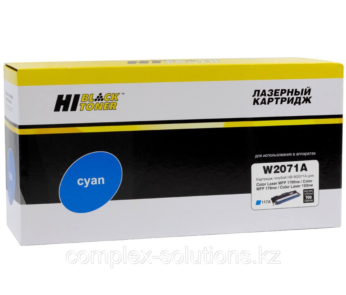 Тонер картридж Hi-Black [W2071A] для HP CL 150a | 150nw | MFP178nw | 179fnw, 117A, C, 0,7K | [качественный