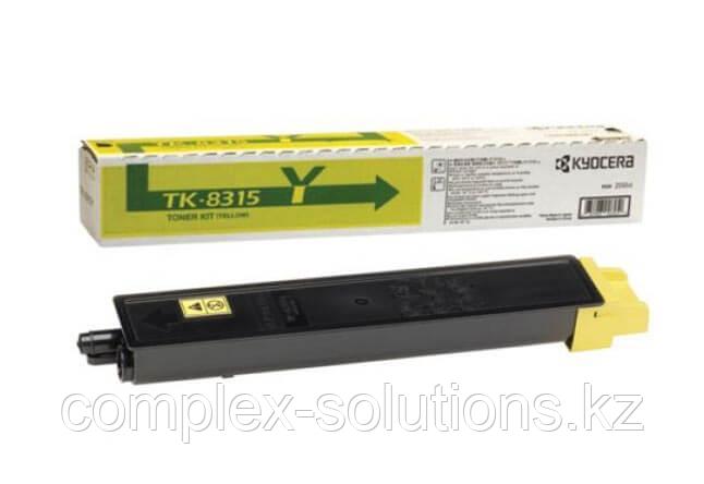 Тонер картридж TK-8315Y Kyocera TASKalfa 2550ci, 6К | [оригинал] жёлтый 1T02MVANL0