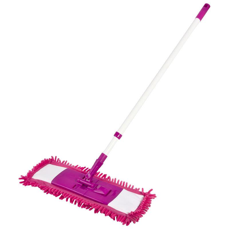 Швабра МорМ4 Лапша насадка микрофибра, телескопическая ручка, фото 1