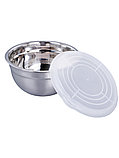 Миска металлическая с пластиковой крышкой 1,5 л MALLONY Amarena из нержавеющей стали, фото 5