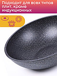 Сковорода-ВОК Гранит star 078803 28см,АП,съем.ручка, фото 3