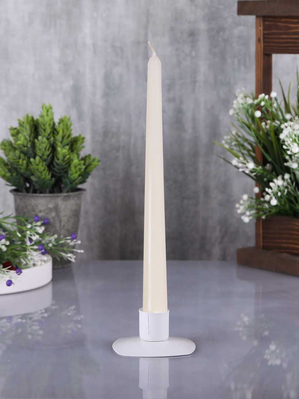 Свеча античная слоновая кость, фото 1