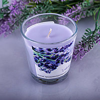 Свеча ароматическая в стакане "Лаванда" Омский свечной