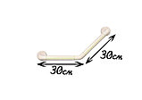 Поручень угловой 135° настенный для опоры (ванных комнат), фото 2