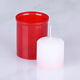 Свеча поминальная 60х72 мм в подсвечнике, фото 2