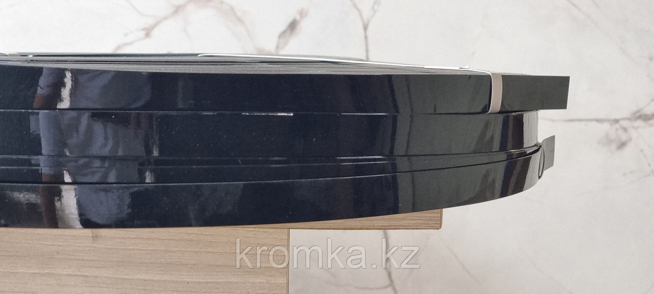 Черный глянец ПВХ кромка