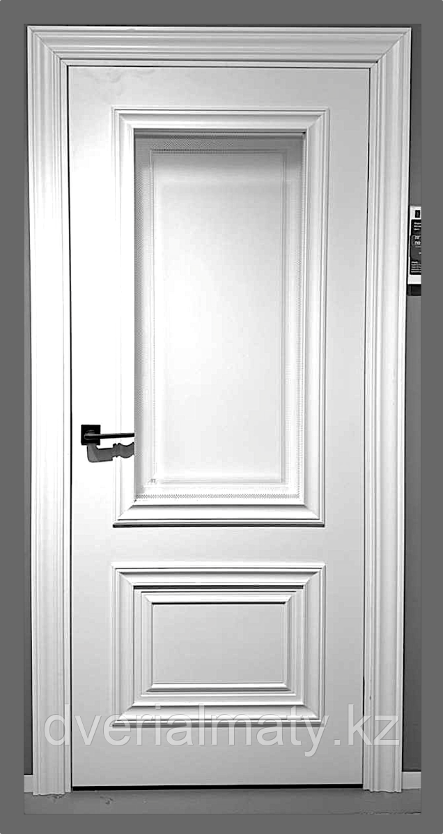 DL750 ЭМАЛЬ белая ДО 2.0 со стеклом. Дверь межкомнатная, фото 1