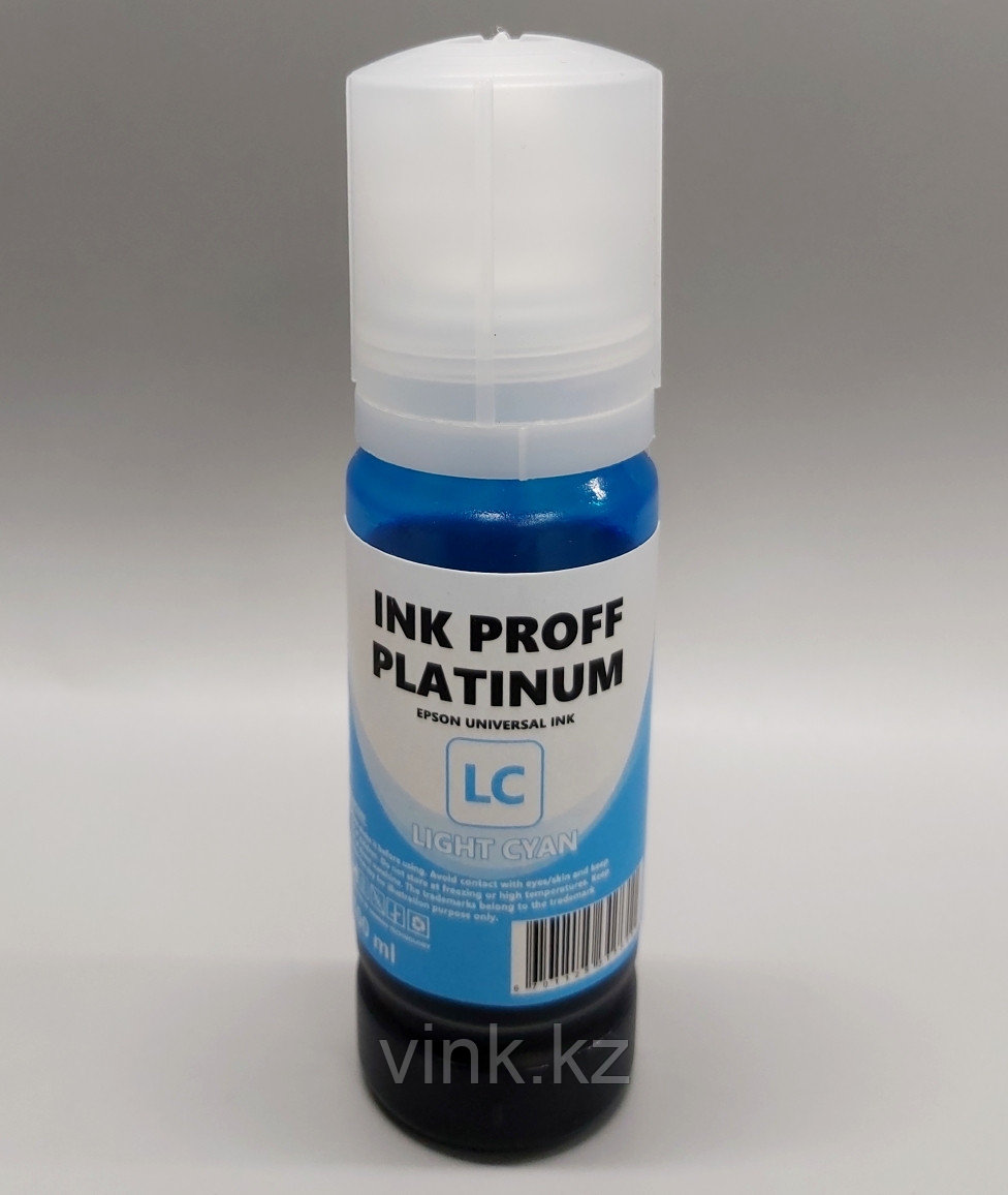 Универсальные чернила Epson, InkProff  PLATINUM, LIGHT CYAN (светло голубой) 100 мл, фото 1