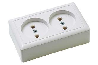 Розетка РА 16-237-б (2-я о/у. 16А IP20) "ХИТ" (112) Шнайдер-450