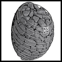 Электрическая печь для сауны Huum Drop 6 (мощность = 6 кВт, объем = 5-10 м3, под выносной пульт управления)