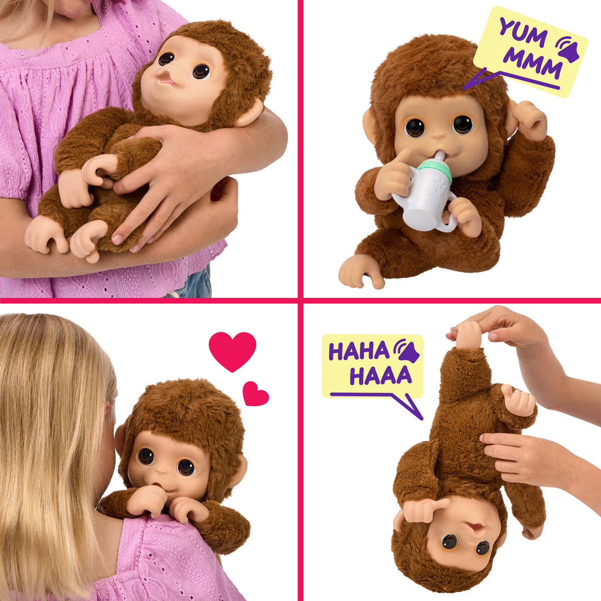 Интерактивная игрушка Маленькая обезьянка Moose Little Live pets