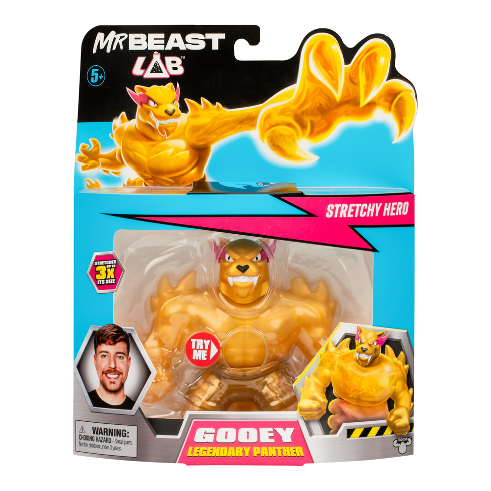 MrBeast Lab Stretchy Heroes of Goo Jit Zu - Легендарная липкая пантера