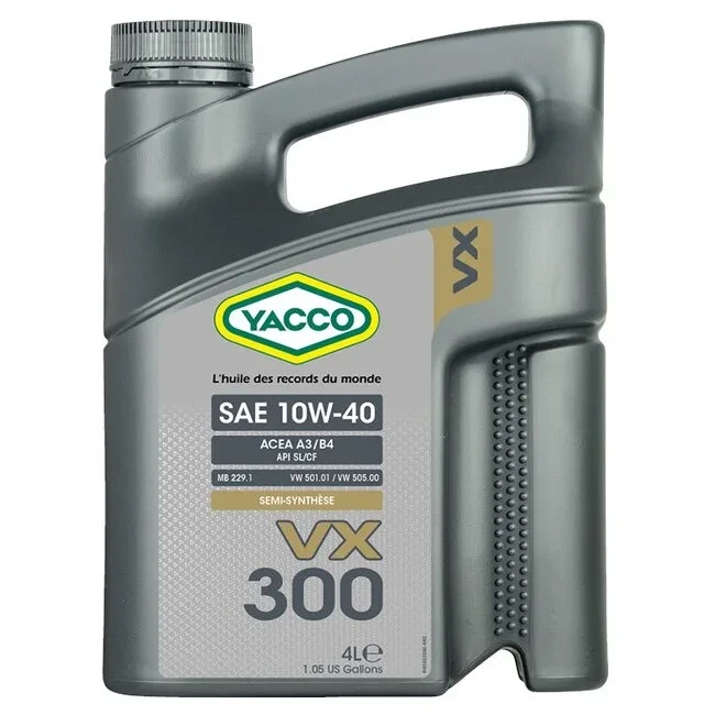 Моторное масло Yacco VX 300 SAE 10W40 4л, фото 1