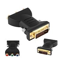 DVI-I 24 +5 ПАПА на 3 RCA RGB МАМА Адаптер Конвертер