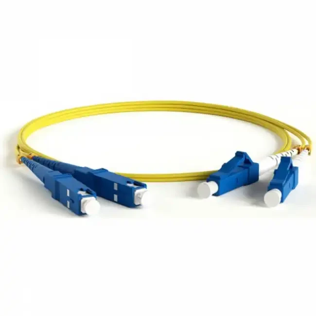 Патч-корд оптический TWT PVC дуплексный LC/UPC-SC/UPC SM OS2 2.0 м TWT-2LC-2SC/SU-2.0, фото 1