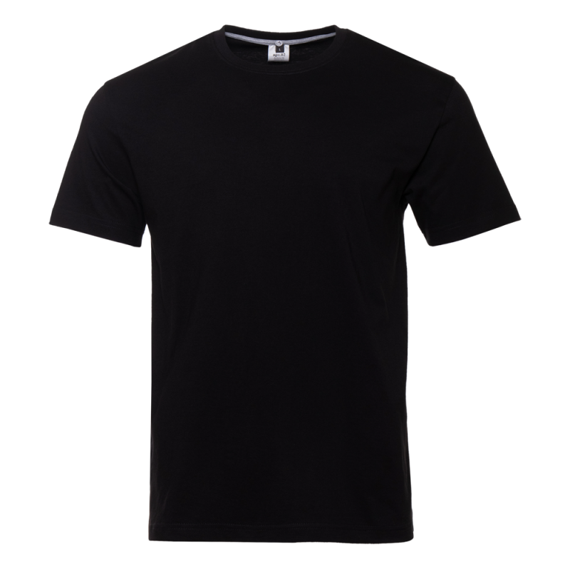 Футболка унисекс без бокового шва STAN хлопок 160, 02, Чёрный,  (20)  (50/L)