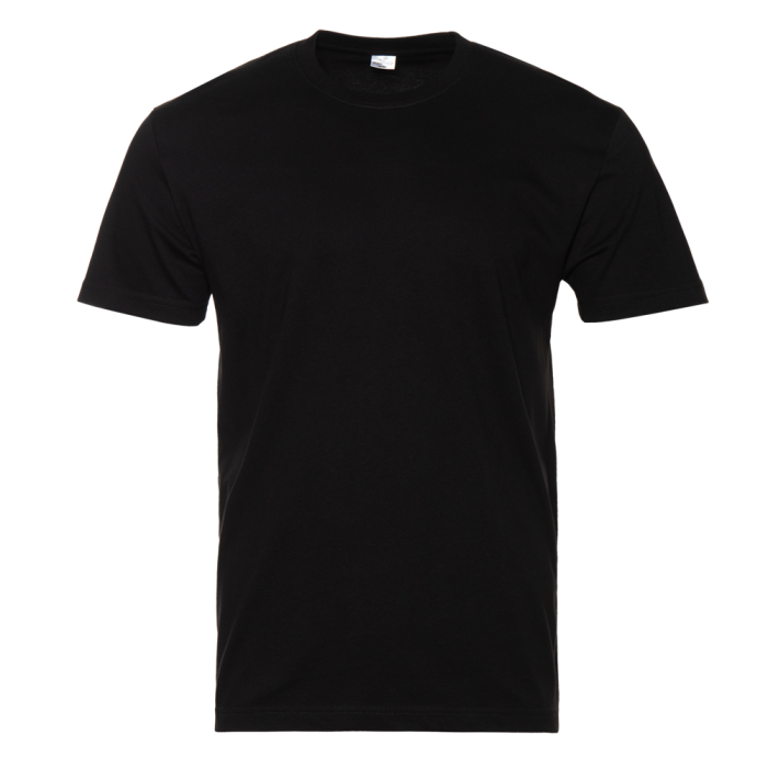 Футболка мужская STAN хлопок 180, 08, Чёрный,  (20)  (52/XL)