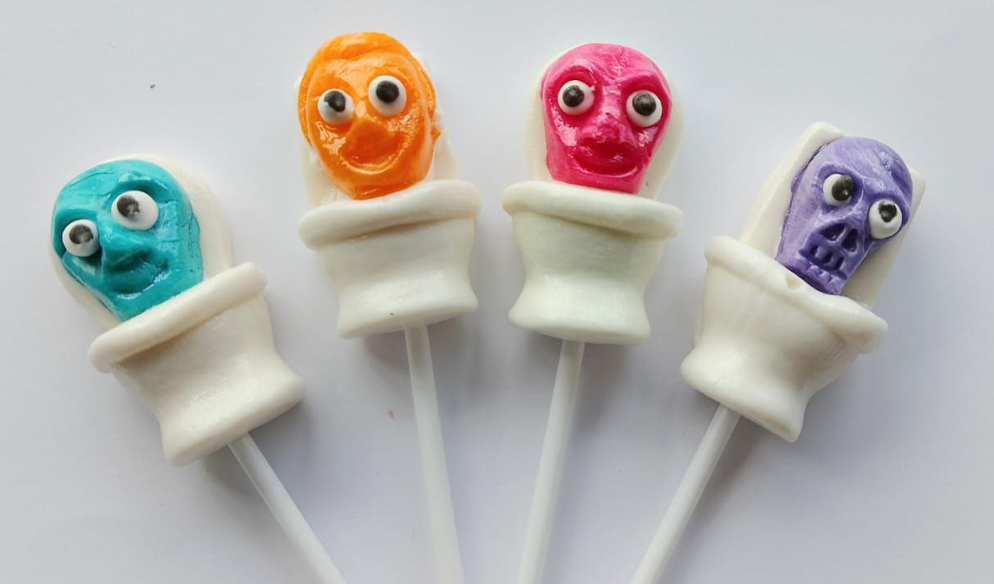 Леденец "Весёлые унитазики" 22 гр (30 шт в шоу боксе)