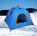 Палатка для зимней рыбалки 654 быстроразборная 220*220*165см, фото 2