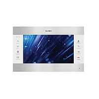Slinex SL-10MHD цвет серебро + белый. 10" Домофон с программной детекцией движения и функцией памяти