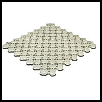 Напольное противоскользящее покрытие для бассейна Aqua Laguna White (размер ячейки = 20x20 см, цвет = белый)