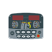 КЛАВИАТУРА ПЛЕНОЧНАЯ КС-216 (СБМК-60) КС916.003.00