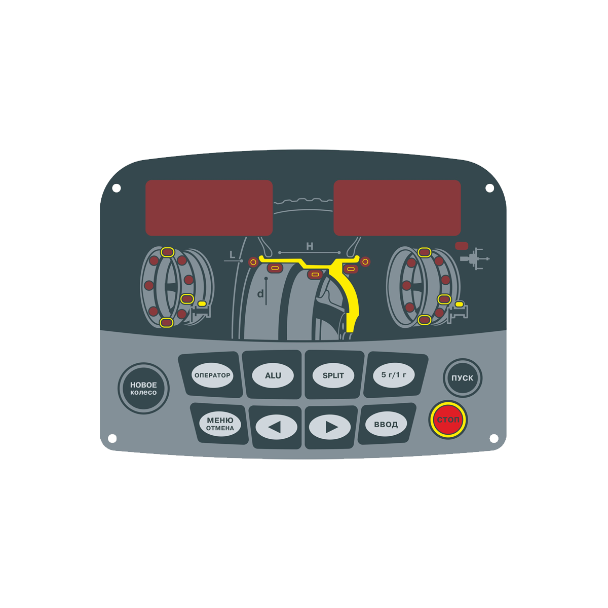 КЛАВИАТУРА ПЛЕНОЧНАЯ КС-216 (СБМК-60) КС916.003.00