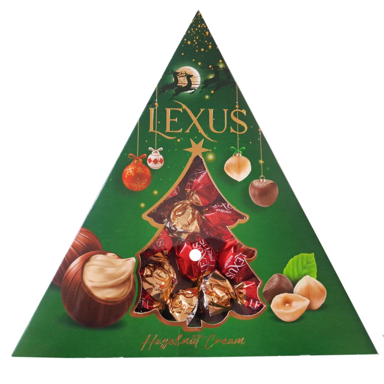 Конфеты шоколадные LEXUS Ёлочка ореховый крем 120гр /Турция/ HALAL