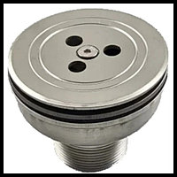 Возвратная форсунка для бассейна Steel ES2523 с рассекателем на отверстия (нержавеющая сталь, под пленку)