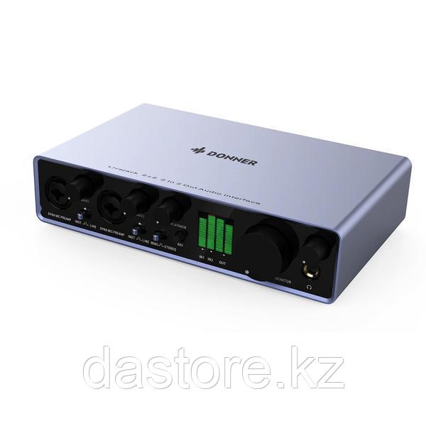 Donner Livejack 2x2 USB аудио интерфейс 2 входа/2 выхода