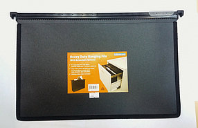 Папка подвесная FC(245х365(405)мм, пластик, черная, доп расширение, Binderrmax