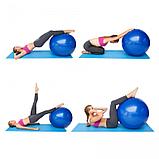 Фитбол, мяч для фитнеса c насосом (d=75см) FB75-violet, фото 3