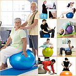 Фитбол, мяч для фитнеса c насосом (d=75см) FB75-violet, фото 6