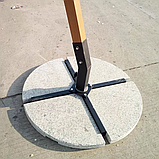 Зонт Wood Lux, 3х3м, квадратный, бежевый (с камнями), фото 7