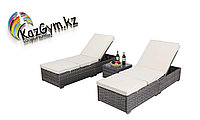 Комплект из 2-х шезлонгов со столиком "Малибу”