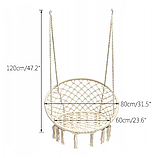 Кресло-гамак "Гнездышко" Черный + подушка, фото 9