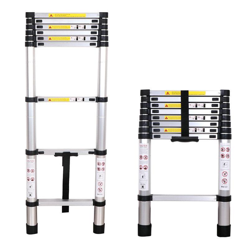 Лестница телескопическая 9 ступеней, 2,6м, STR-1026 FitGood, фото 1